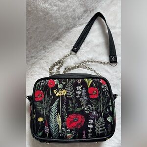 Botanical Wildflower Crossbody Bag Ukrainian Folk Style